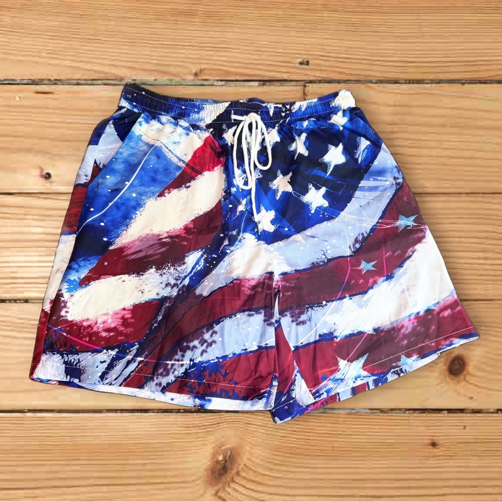 Patriotic American Flag Men's Shorts